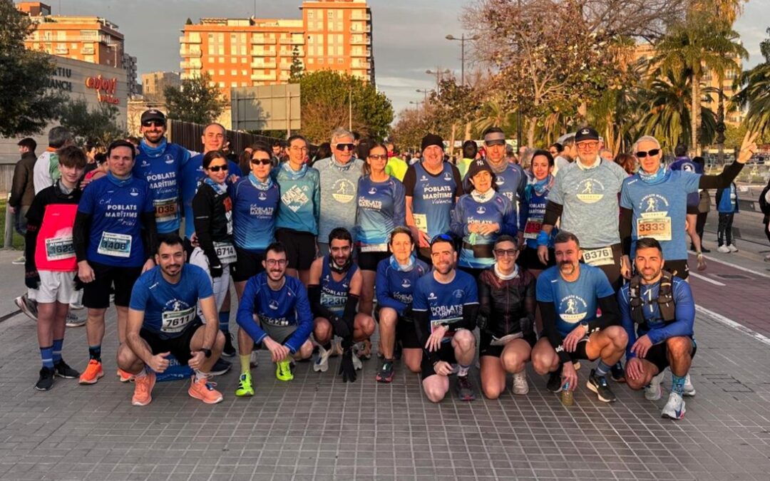 💙 Más que un club, un equipo: Poblats Marítims brilla unido en la ‘Never Stop Running’