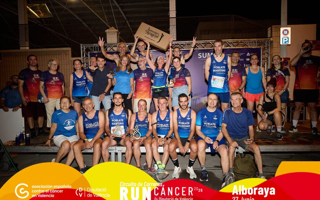 10K Nocturna Alboraya Contra el Cáncer: 1º posición por equipos