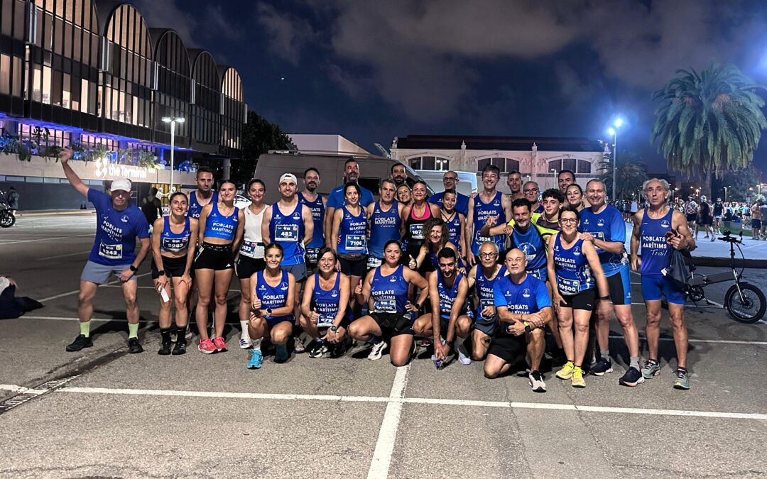 Noche mágica y gran entrega del C.A. Poblats Marítims en la 15K Nocturna